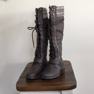 Tall Brown Leather Boots